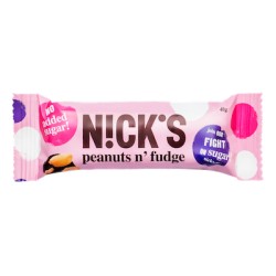 Nicks glutén- és hozzáadott cukormentes PEANUTS FUDGE 40g (20 db)